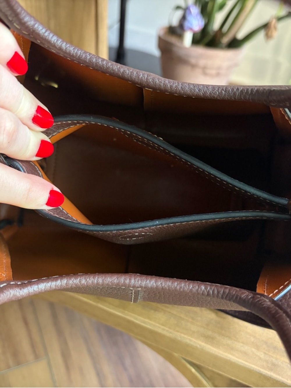 Brass/Maple Lana Coach Handbag - Picture 7 of 13